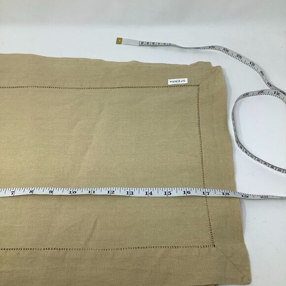 Sferra set of 4 linen Festival placemats beige 18.5 in. x 14 in. neutral - Picture 6 of 7